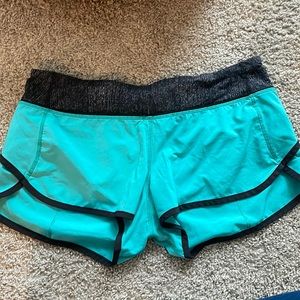 Lululemon Teal Run Speed Shirts